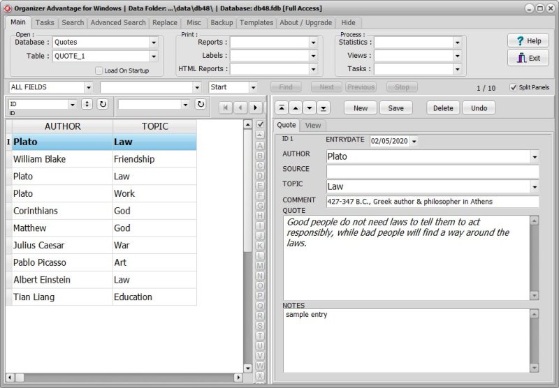 Quote Book Software for Windows PCs